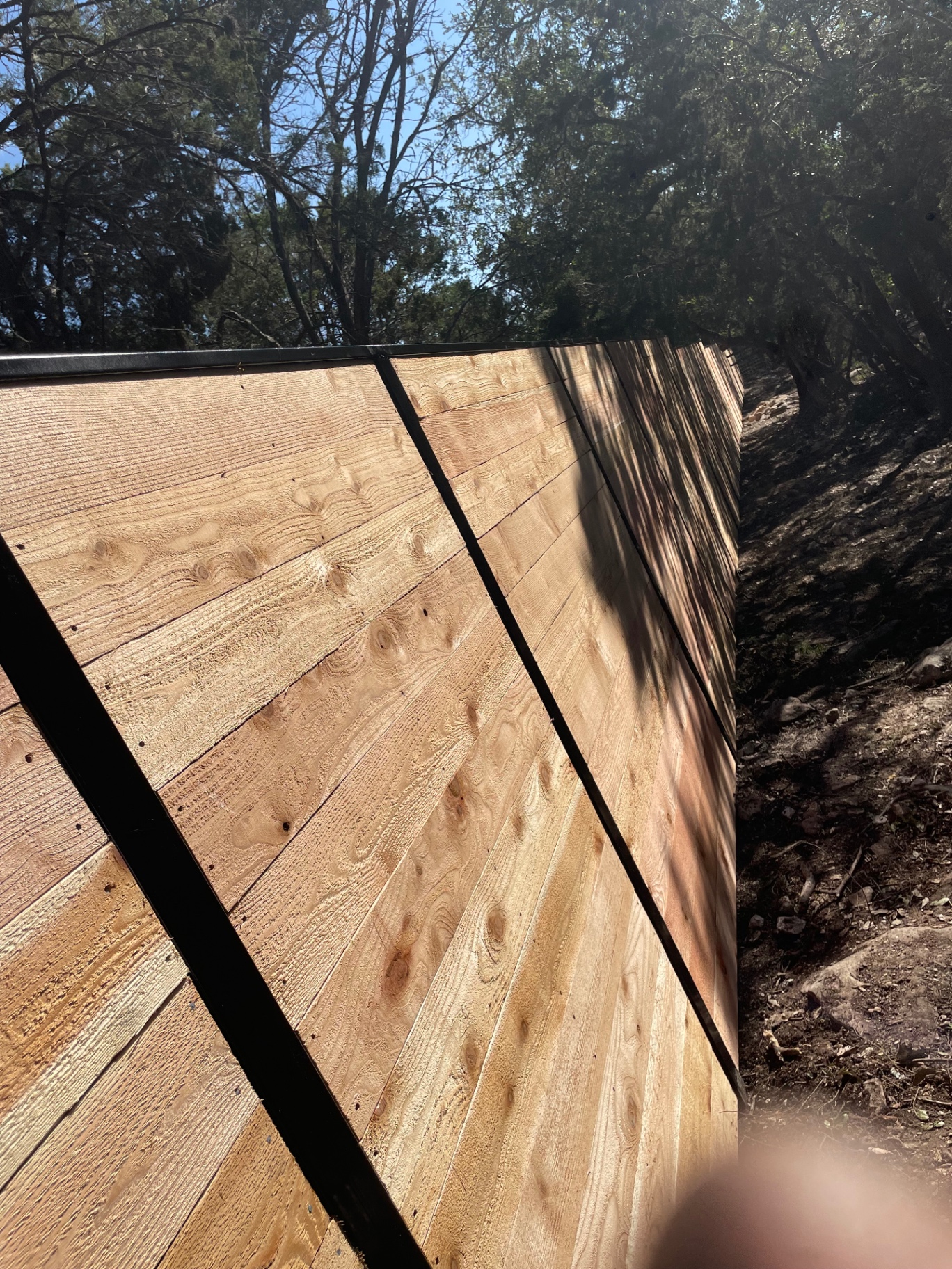 Home cedar fence