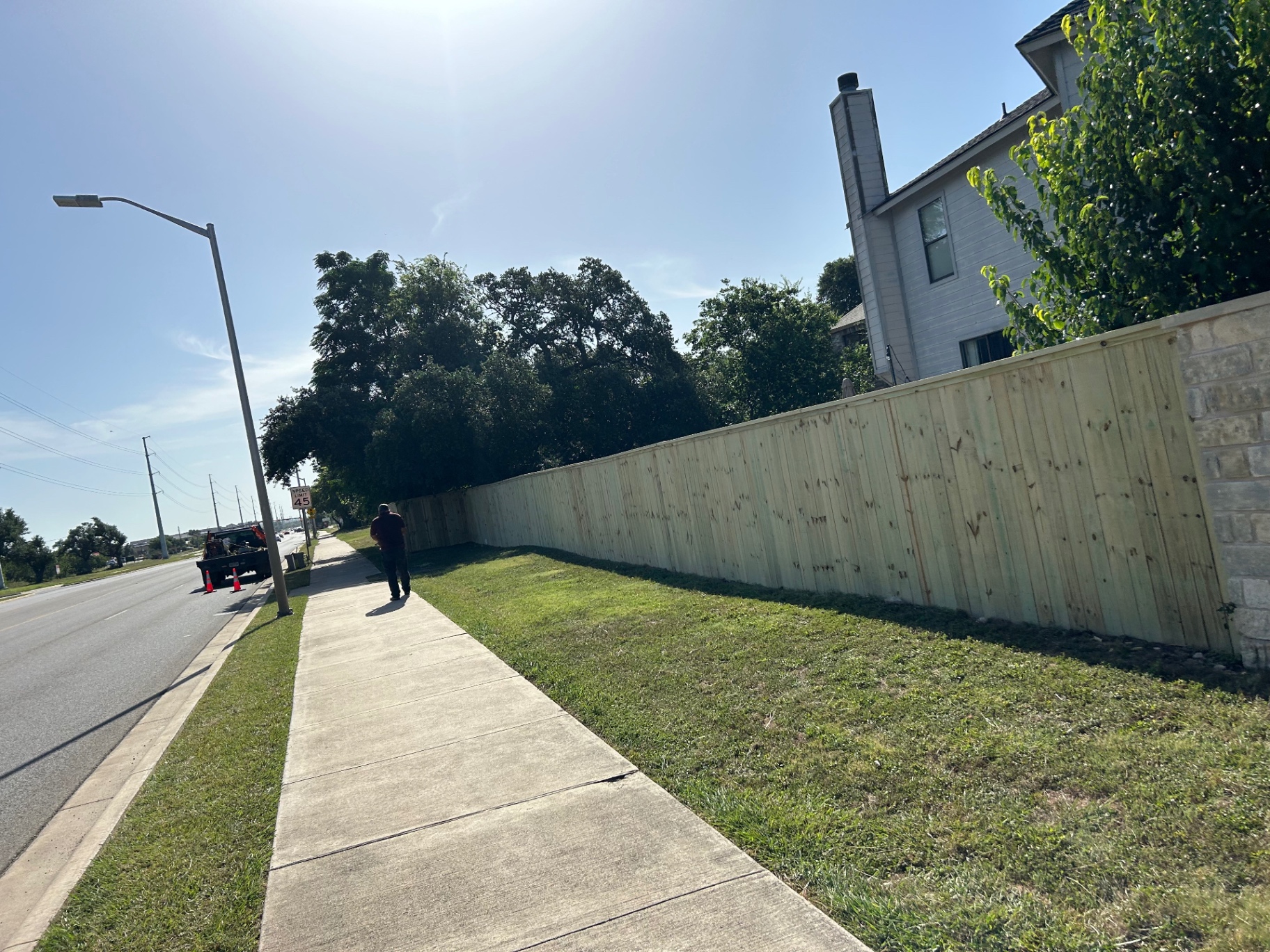 Home privacy fence
